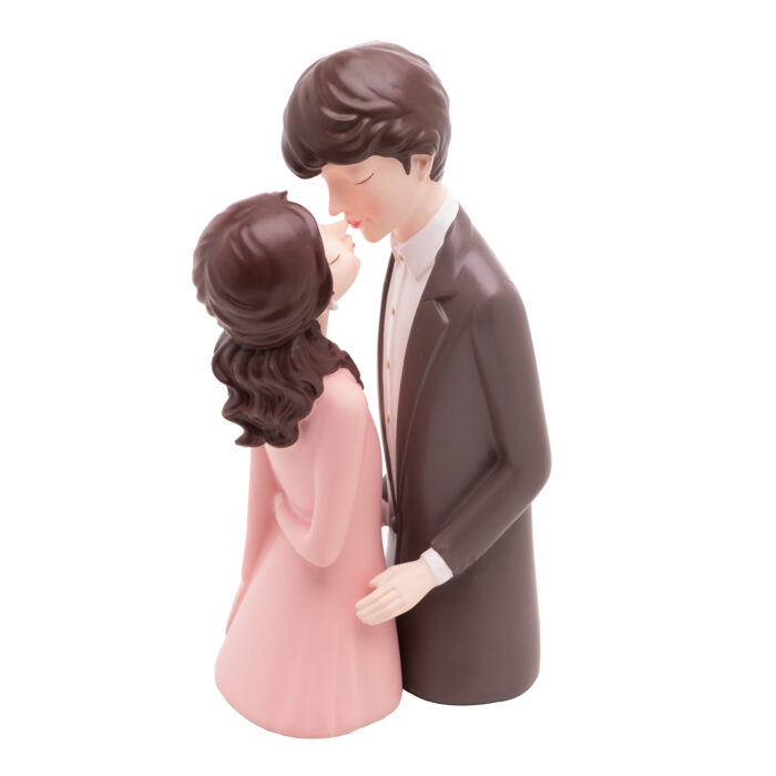 Figura decorativa de resina casal - Imagem 2