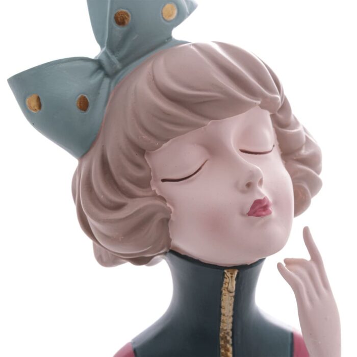 Figura decorativa de resina boneca pensadora - Imagem 3