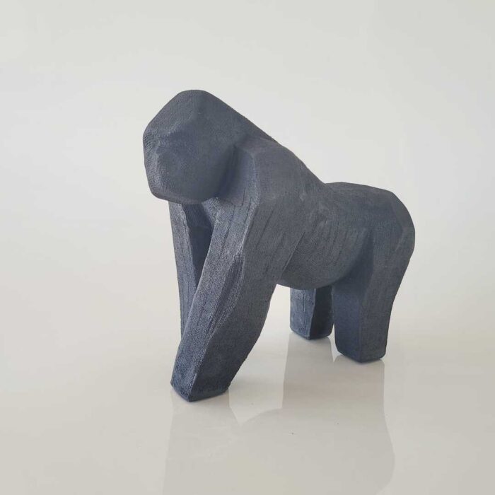 Escultura de resina Gorila G preto