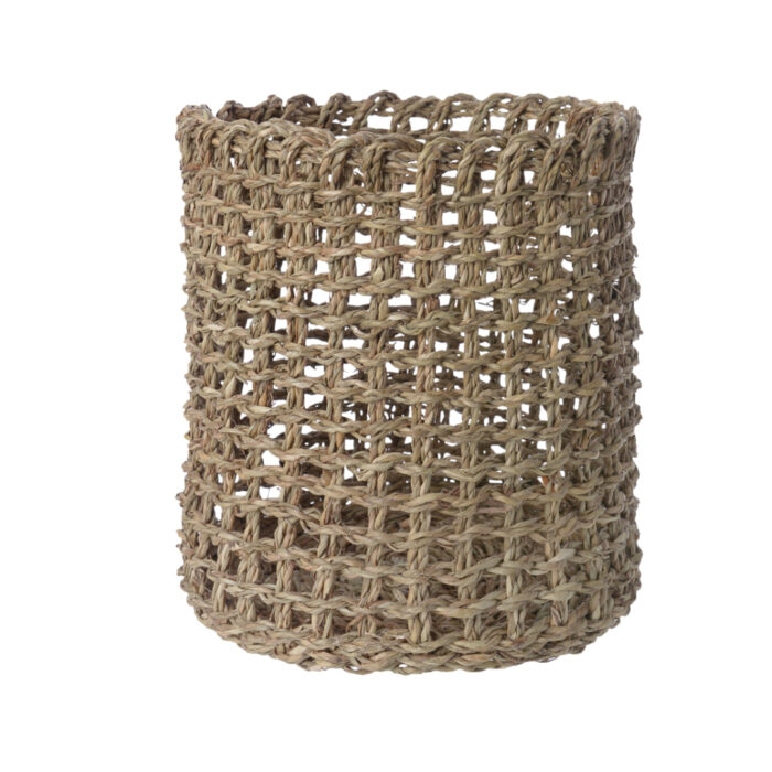 Cesto decorativo de fibra papel