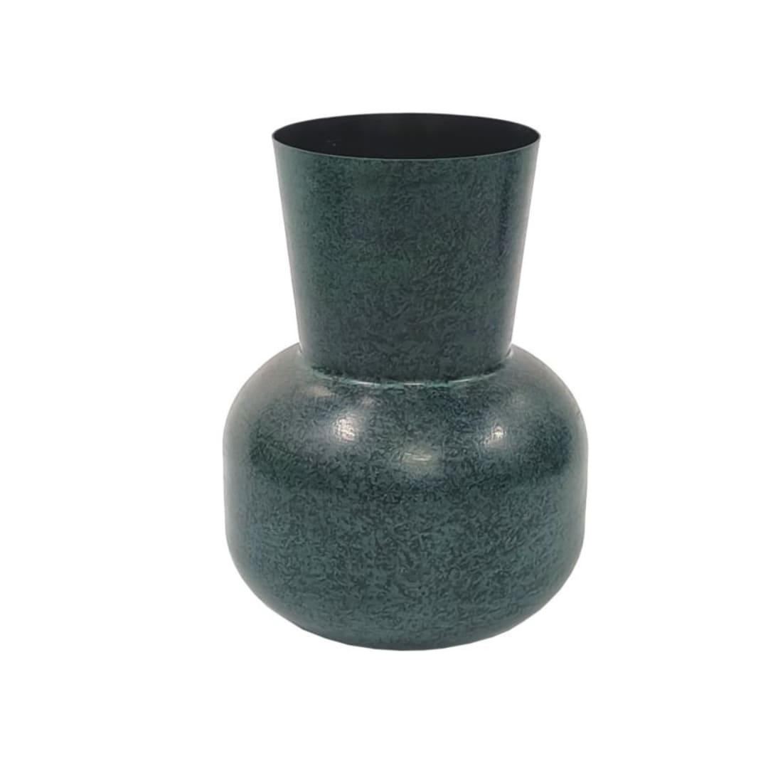 Vaso de metal redondo funil