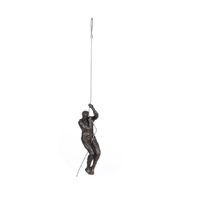 Escultura decorativa de resina alpinista
