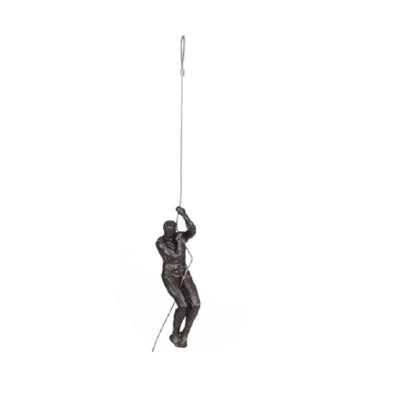 Escultura decorativa de resina alpinista