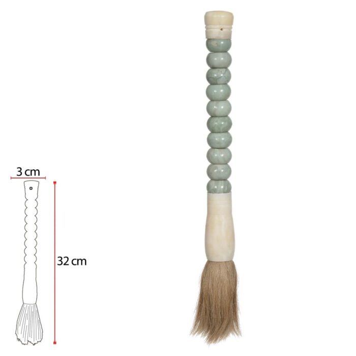 Pincel decorativo de pedra verde menta - Imagem 2