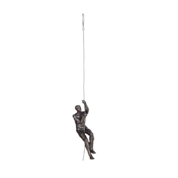 Escultura decorativa de resina alpinista