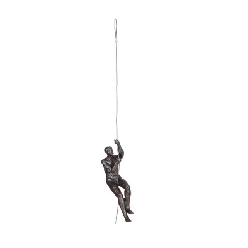 Escultura decorativa de resina alpinista