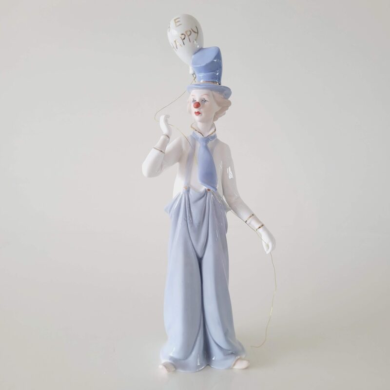 Figura de porcelana Palhaço com cartola