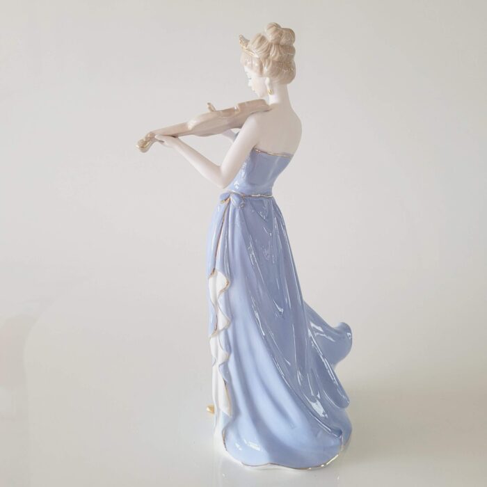 Figura de porcelana Violinista de coroa - Imagem 2