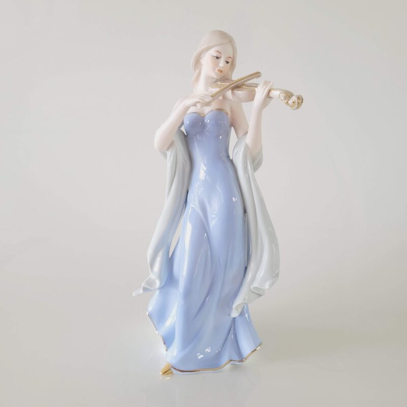 Figura de porcelana Violinista de echarpe