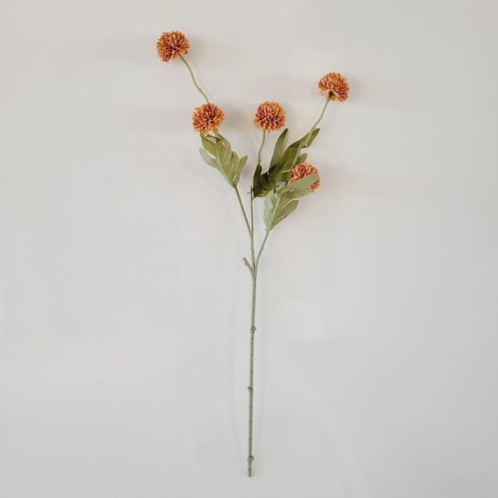 Haste Flor de Alho 52cm laranja