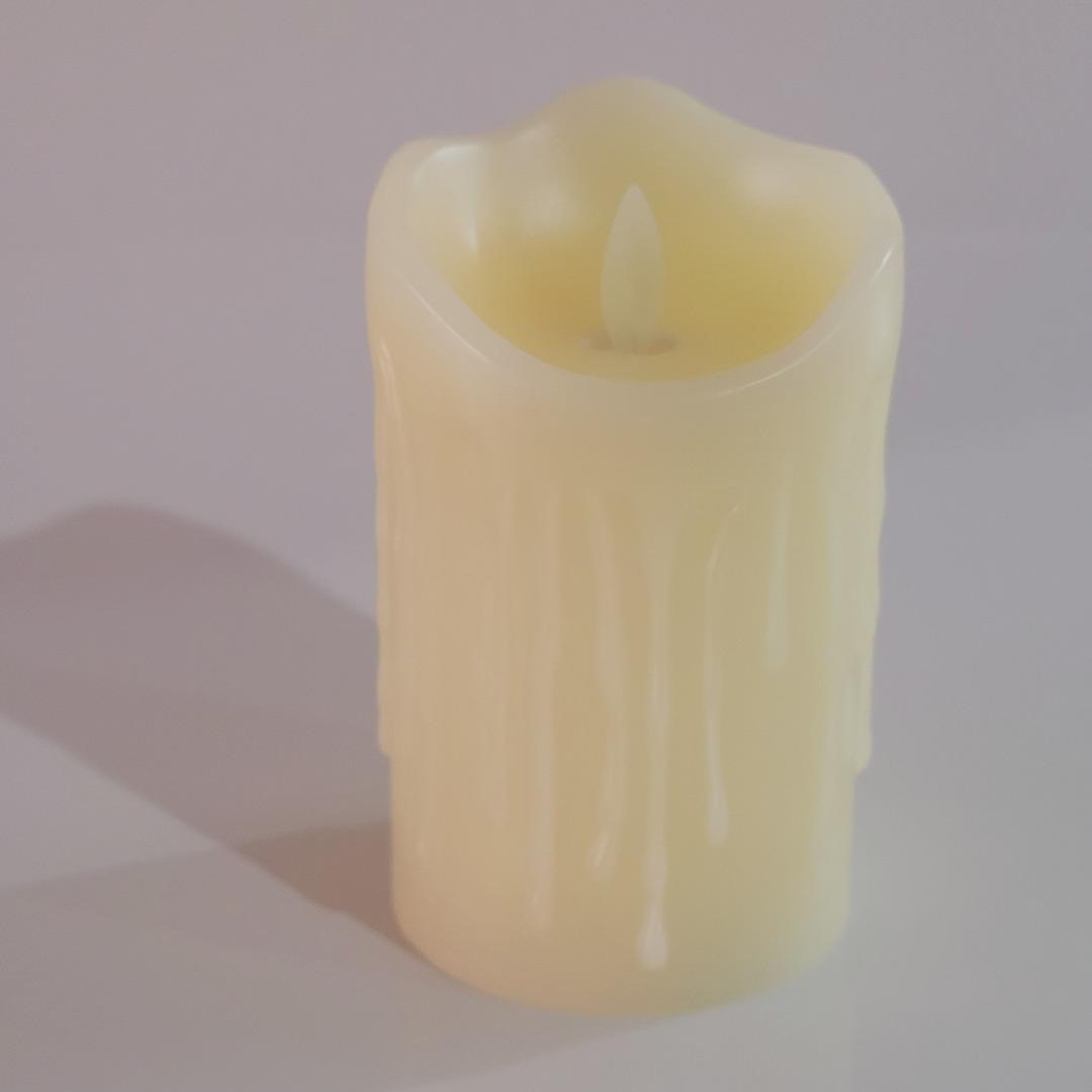 Vela decorativa eletrônica de cera M 14,5xØ7,5