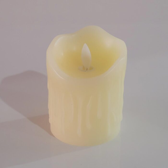 Vela decorativa eletrônica de cera P 10xØ7,5
