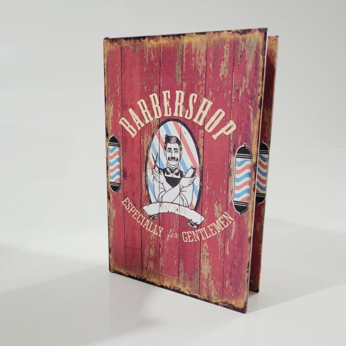 Caixa livro Barbeiro Barbershop par 30x21x6,5 24x16x4,5