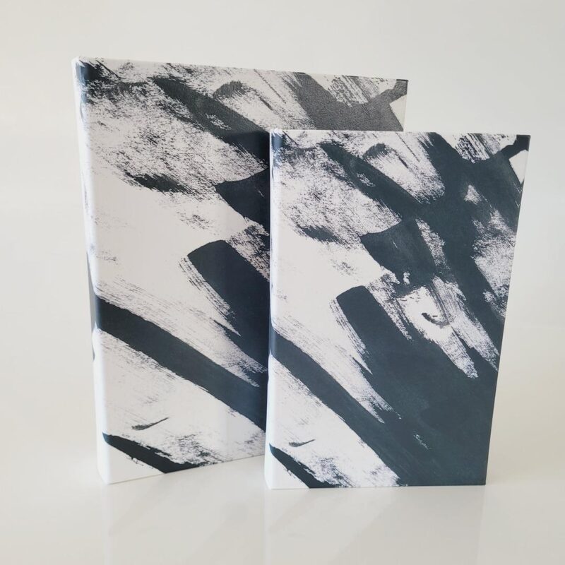 Caixa livro Preto e Branco G 30x24x5