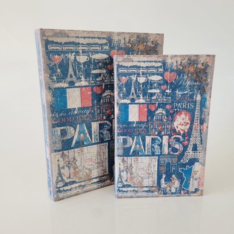 Caixa livro Paris G 30x24x5