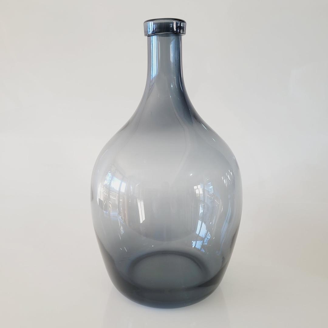 Vaso de vidro Fumê Garrafa G 40XØ23