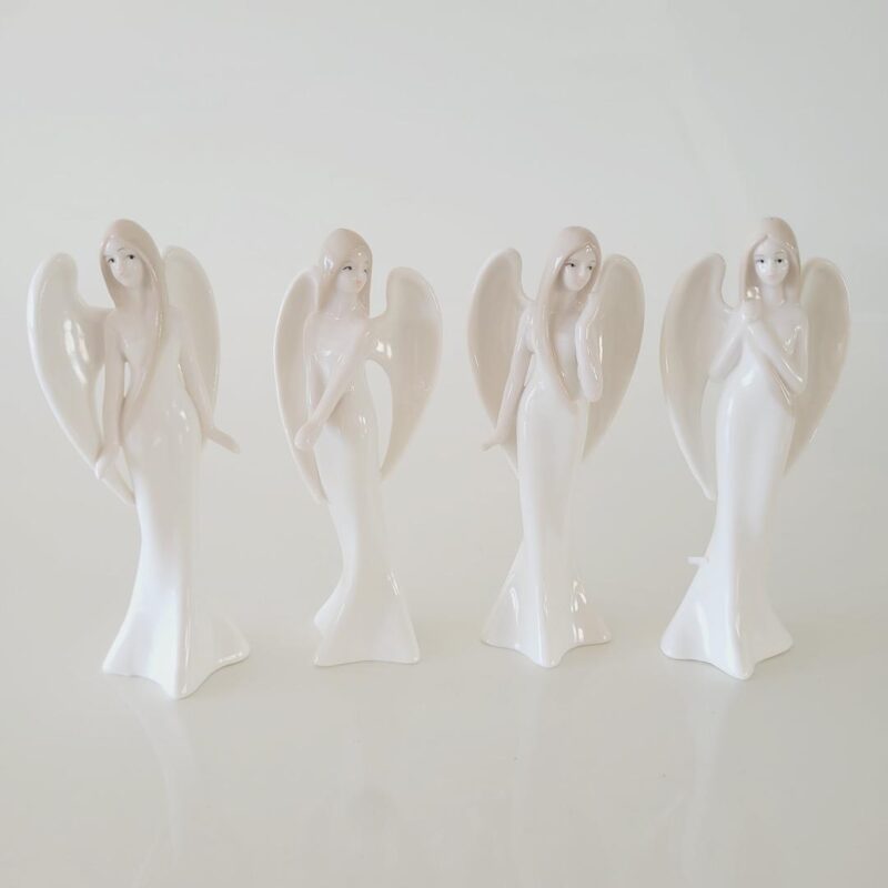 Figura de porcelana Anjo moça 14x5x4