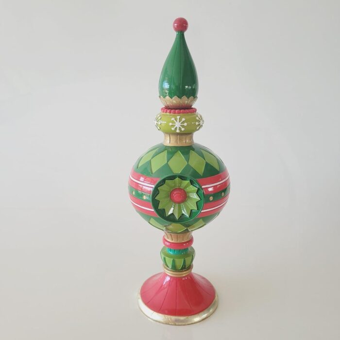 Castiçal Pináculo Natalino 12,5x38x12