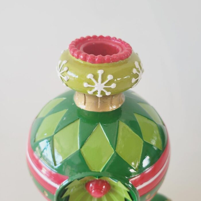 Castiçal Pináculo Natalino 12,5x38x12 - Imagem 3