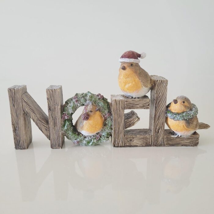 Pássaros de Natal Noel Letras 12x26