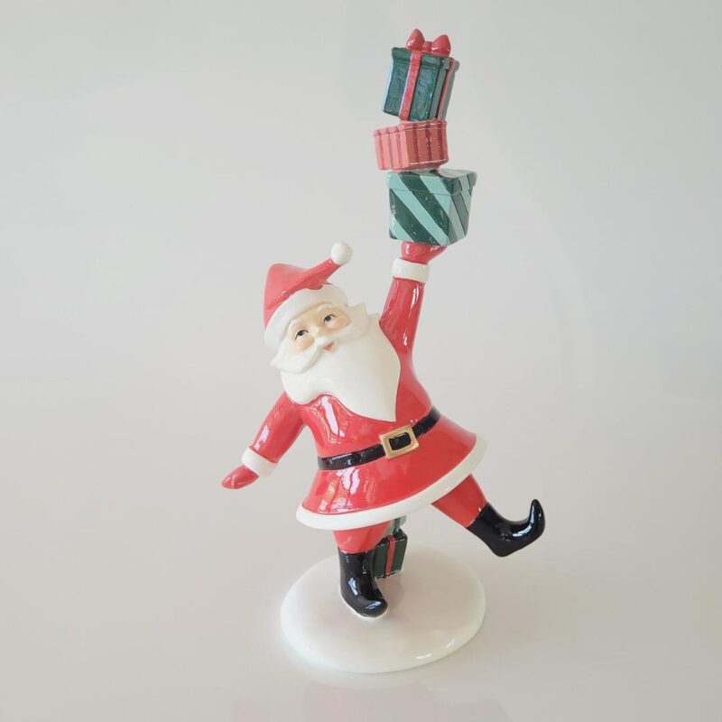 Papai Noel equilibrista 16x31x12cm