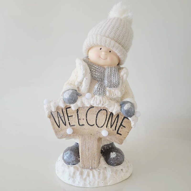 Criança Natalina Welcome 50x28x23