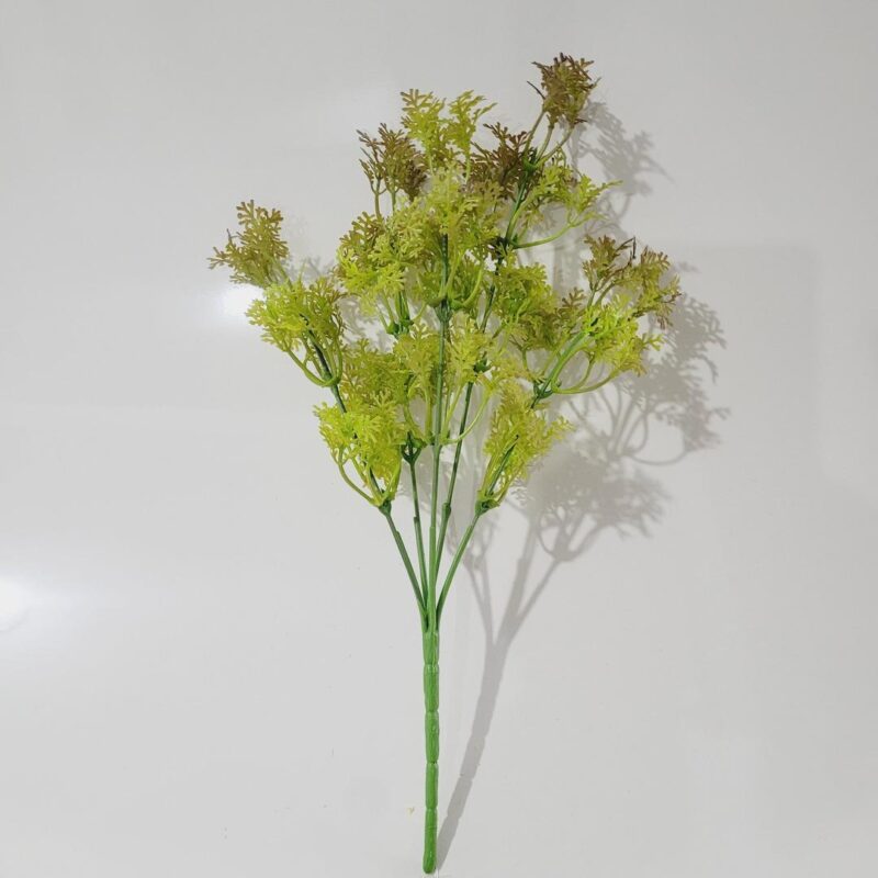 Buquê folhas Ceratopteris 31cm verde envelhecido