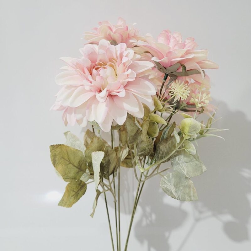 Buquê Crisântemo 40cm rosa claro