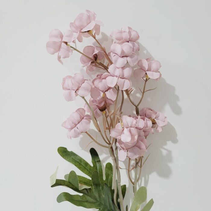 Haste mini Crisântemo 58cm rosa antigo