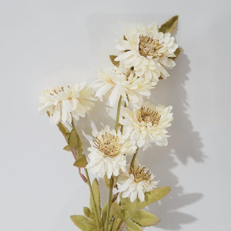 Haste Crisântemo 58cm creme