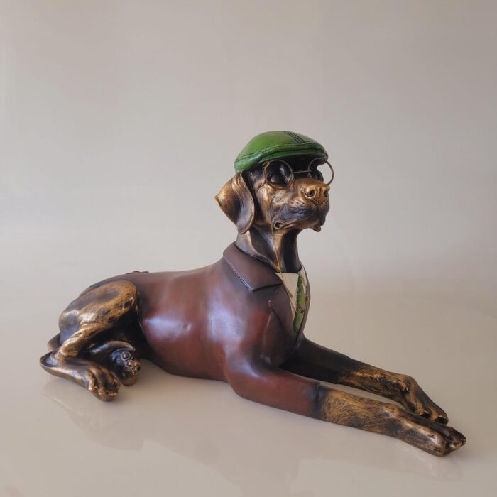 Figura de resina cachorro Xavier 37x67x30 - Imagem 2