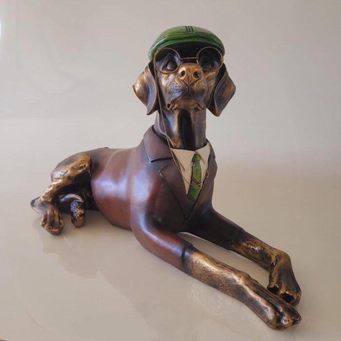 Figura de resina cachorro Xavier 37x67x30 - Imagem 3
