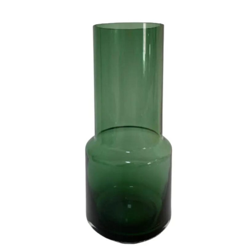 Vaso de vidro liso verde G 30xØ15